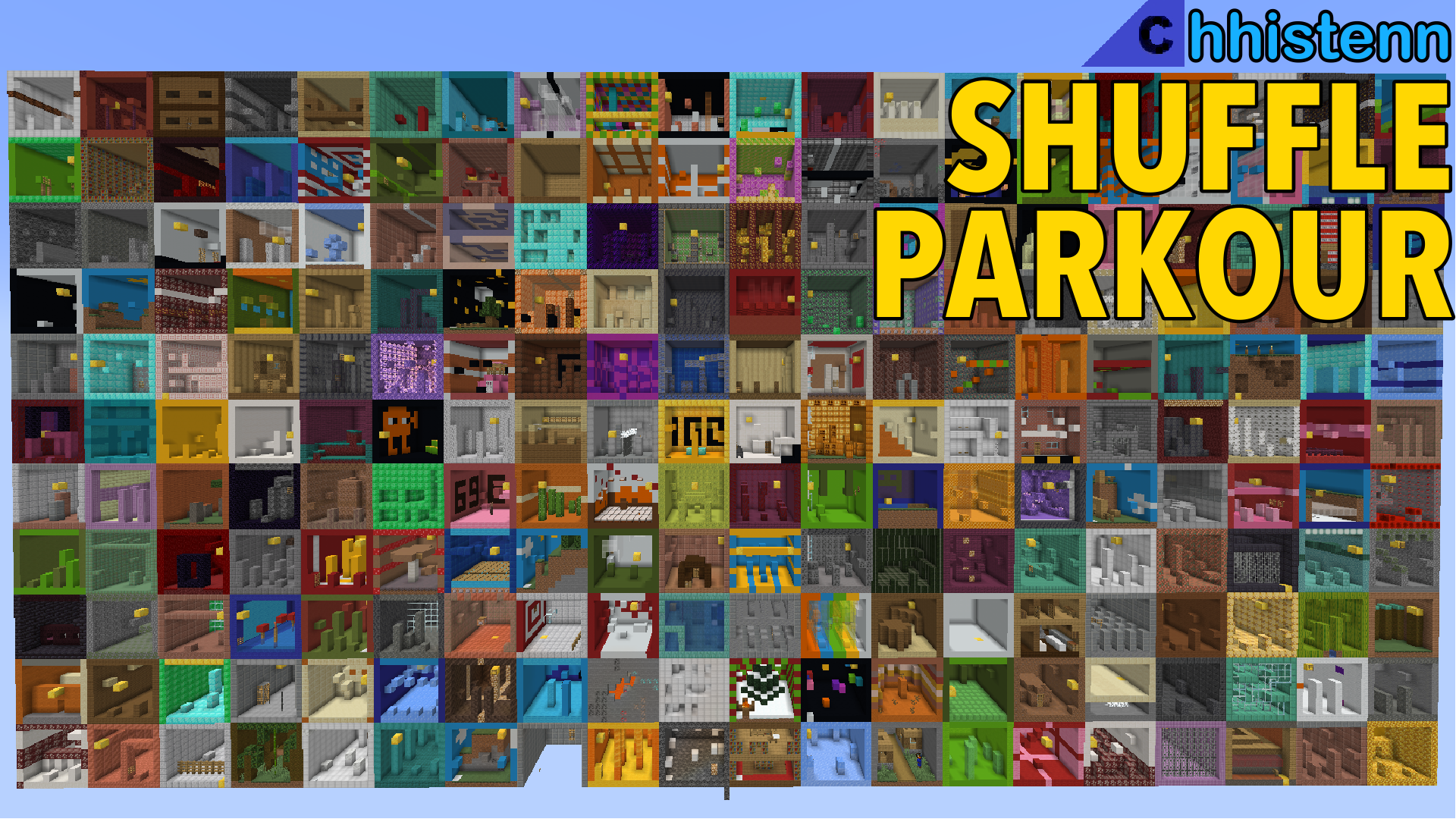 下载 Shuffle Parkour 对于 Minecraft 1.18.1